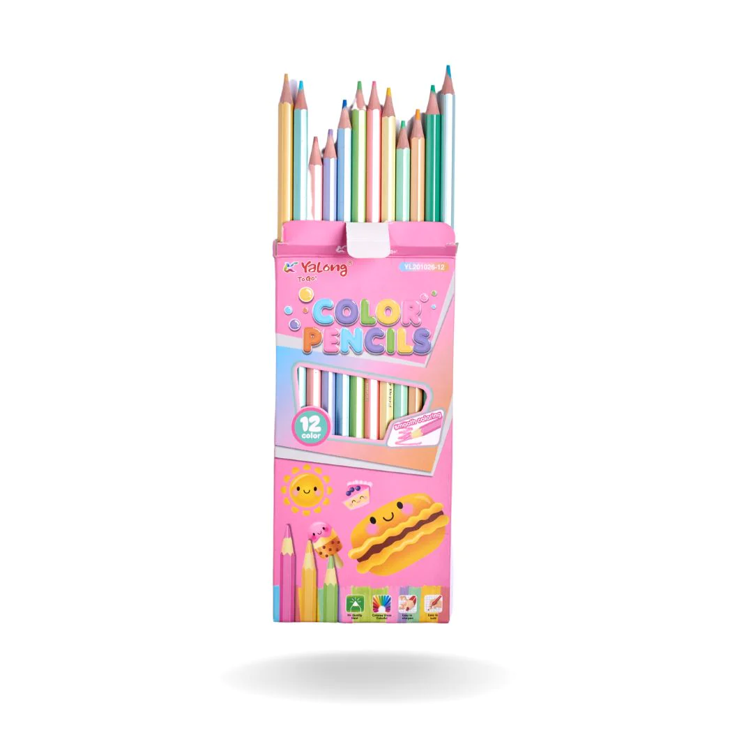 Yalong Delicious Sweet Pastel Pencils Colors - Set Of 12