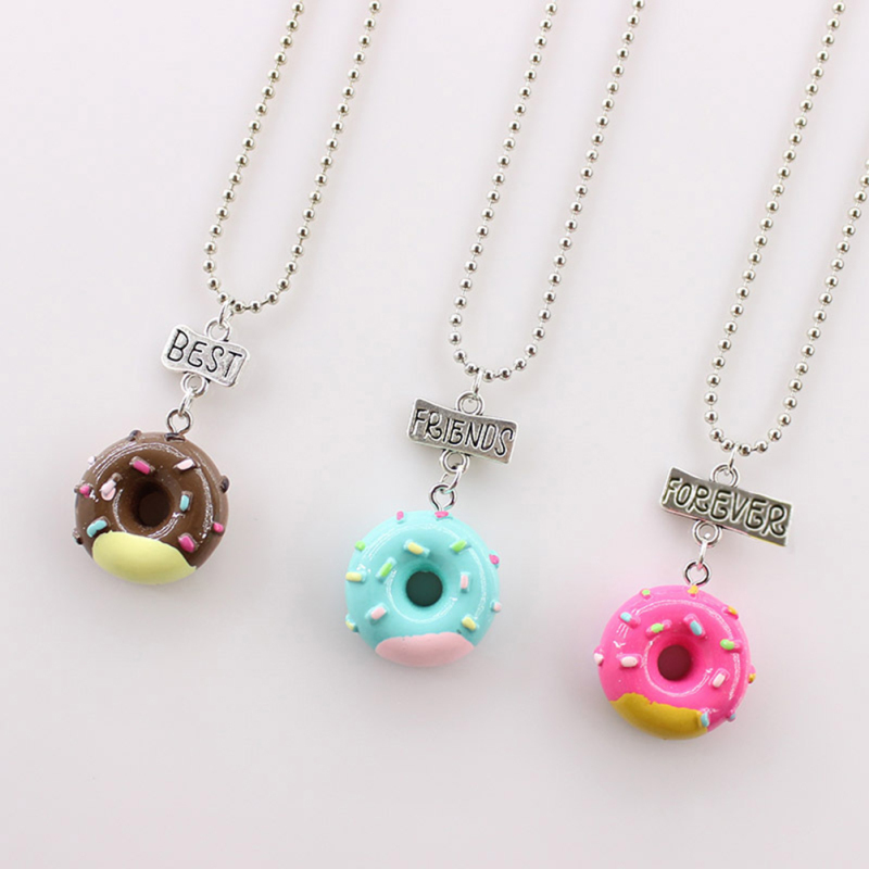 Best Friend Forever Donut - Necklace (BFF) Set of 3