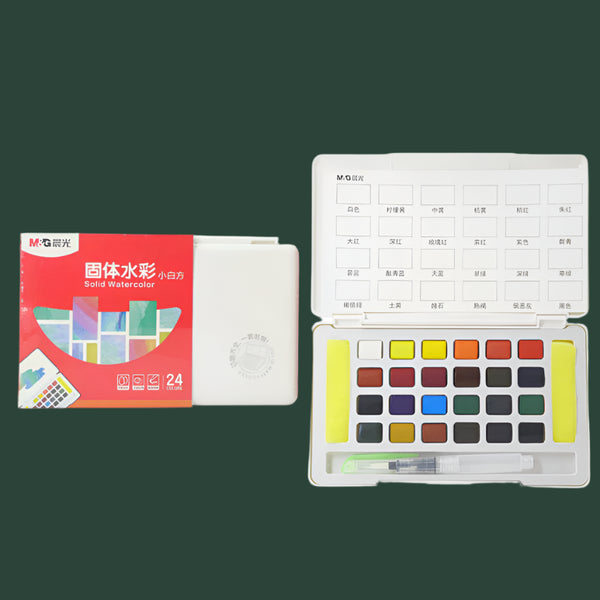 M&G Solid Watercolor - Set of 24