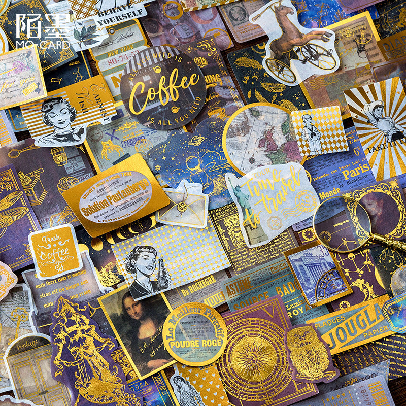 Vintage Collection Gold Foil Deco - Sticker