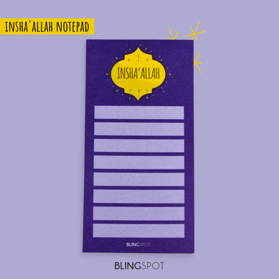 Insha'Allah - Mini Notepad