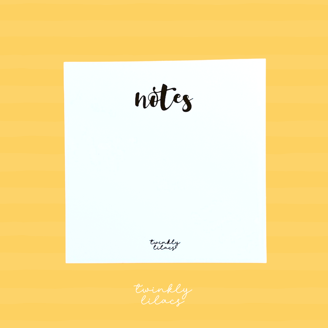 Notes - White Notepad