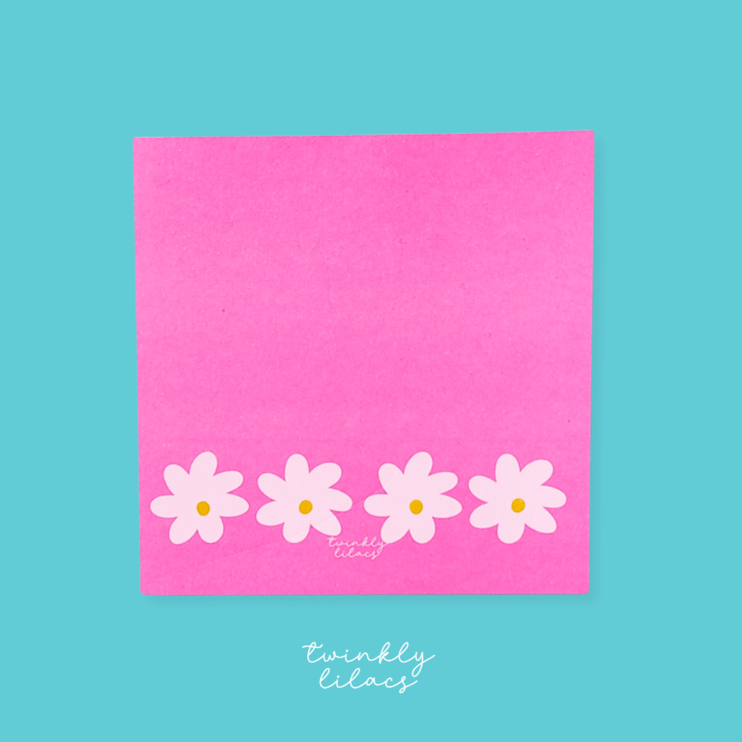 Floral Doodles - Pink Notepad