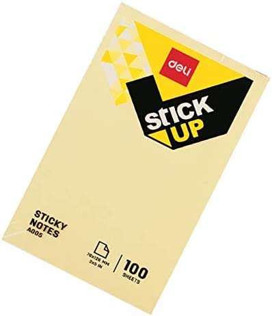 Deli Pale Yellow Memo Sticky Note