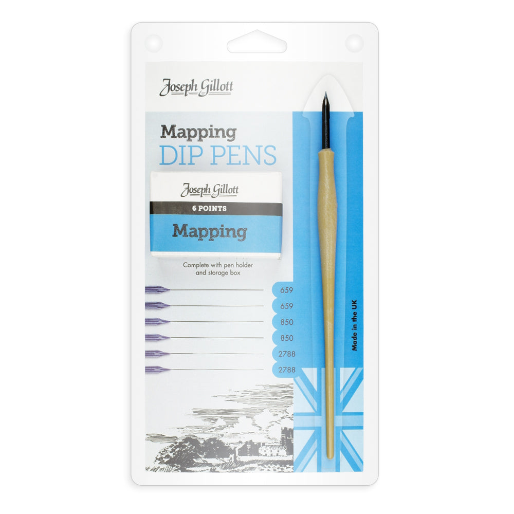 Joseph Gillott - Mapping Dip Pens