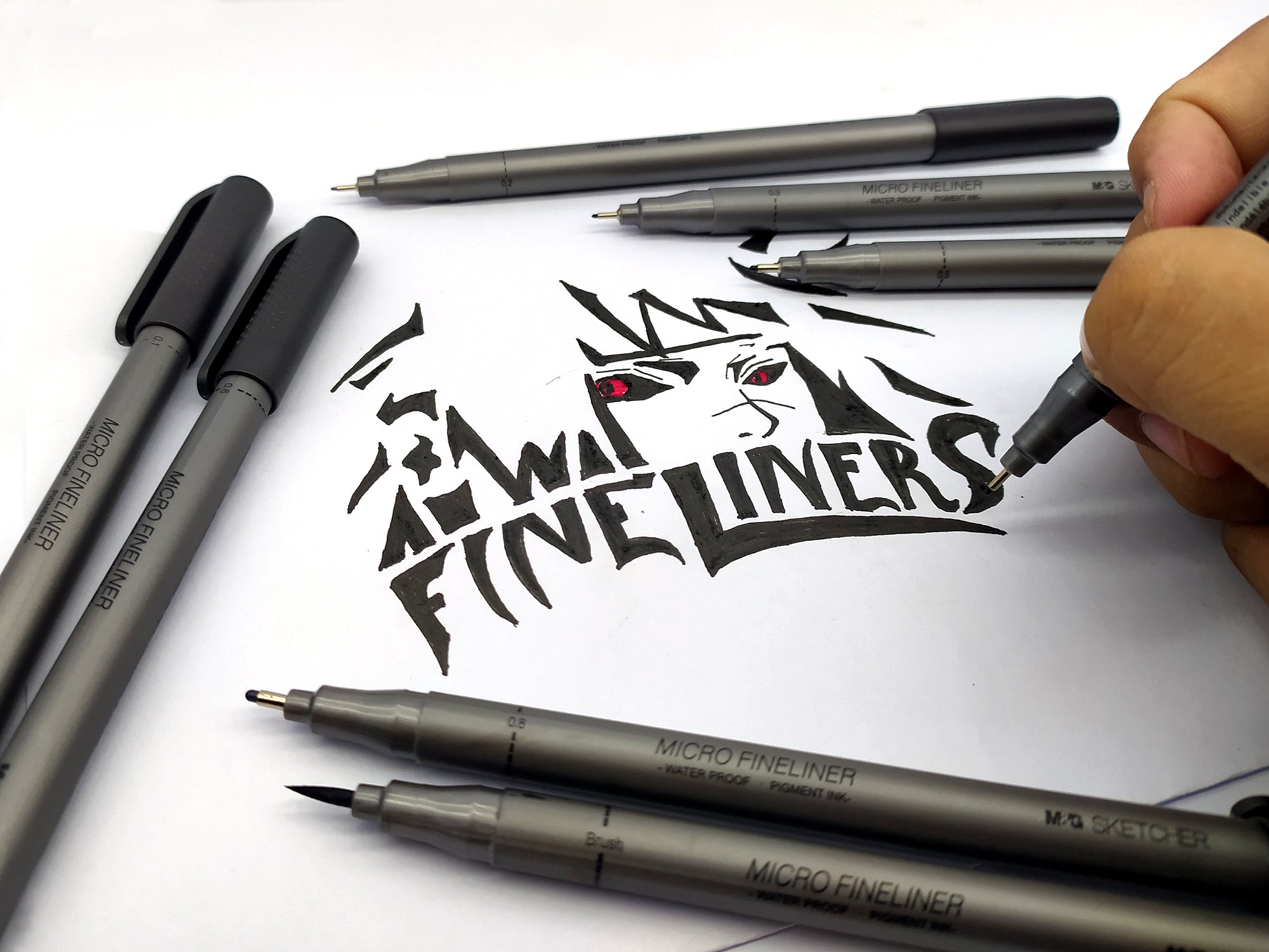 M&G Sketcher Micro Fineliner - Brush Marker