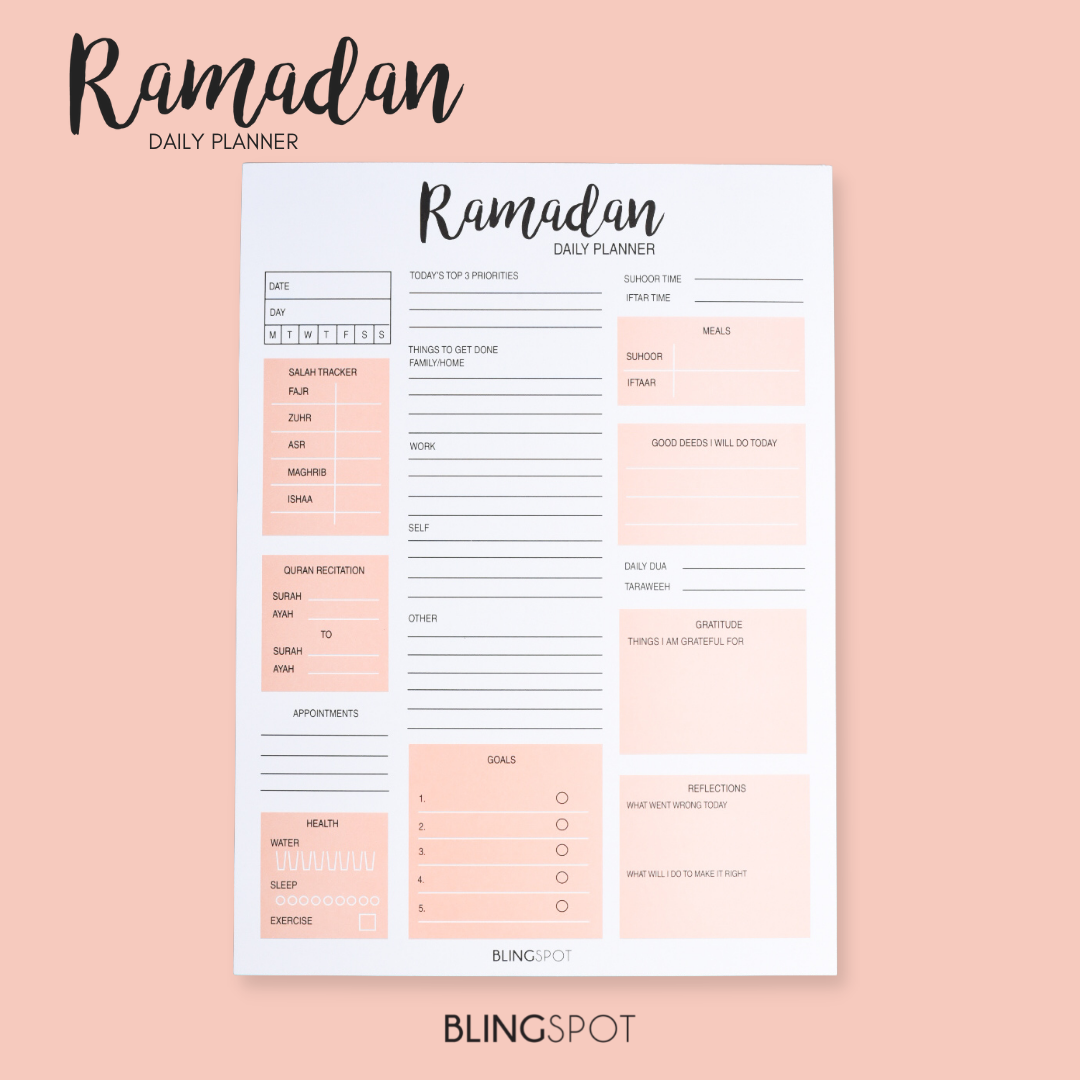 Ramadan Daily Planner - Notepad