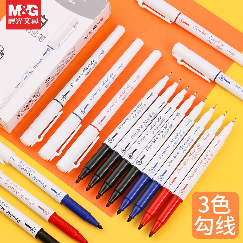 M&G Double Sided Professional Markers Set of 6