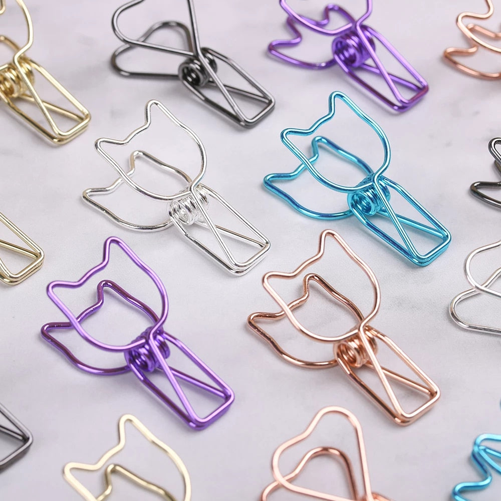 Cat Paper Binder Clip