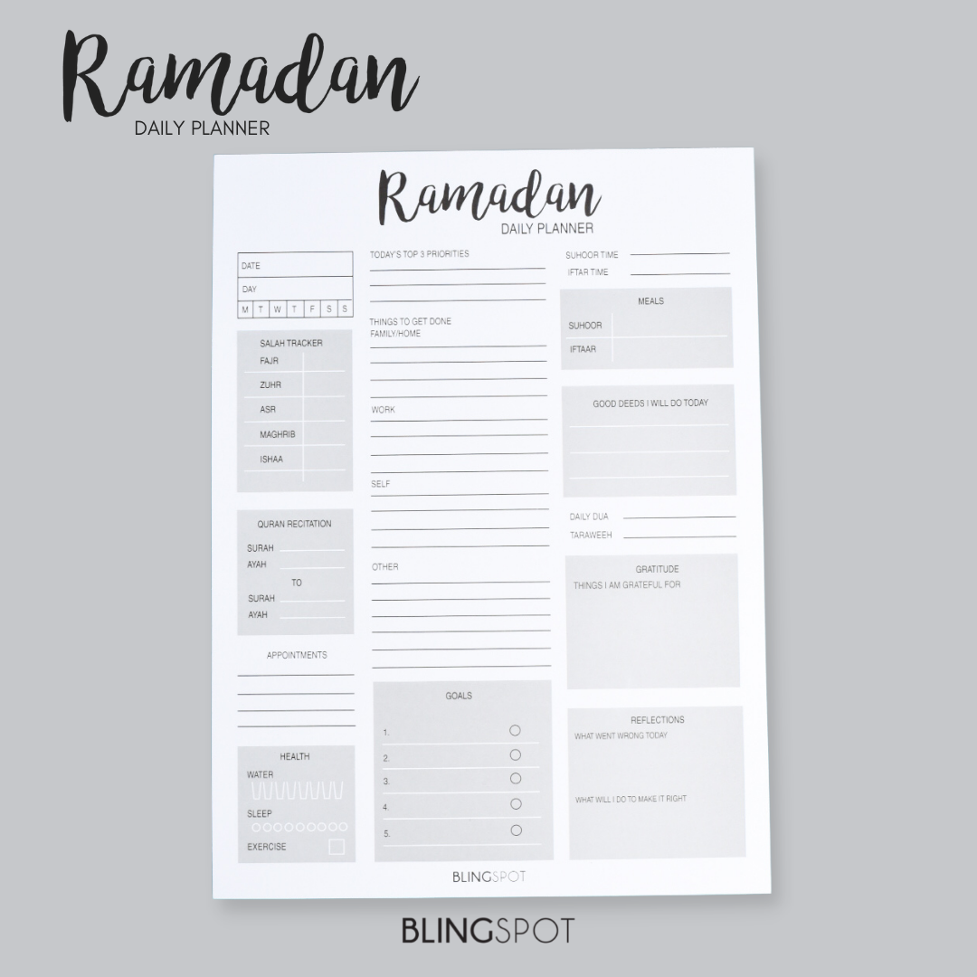 Ramadan Daily Planner - Notepad