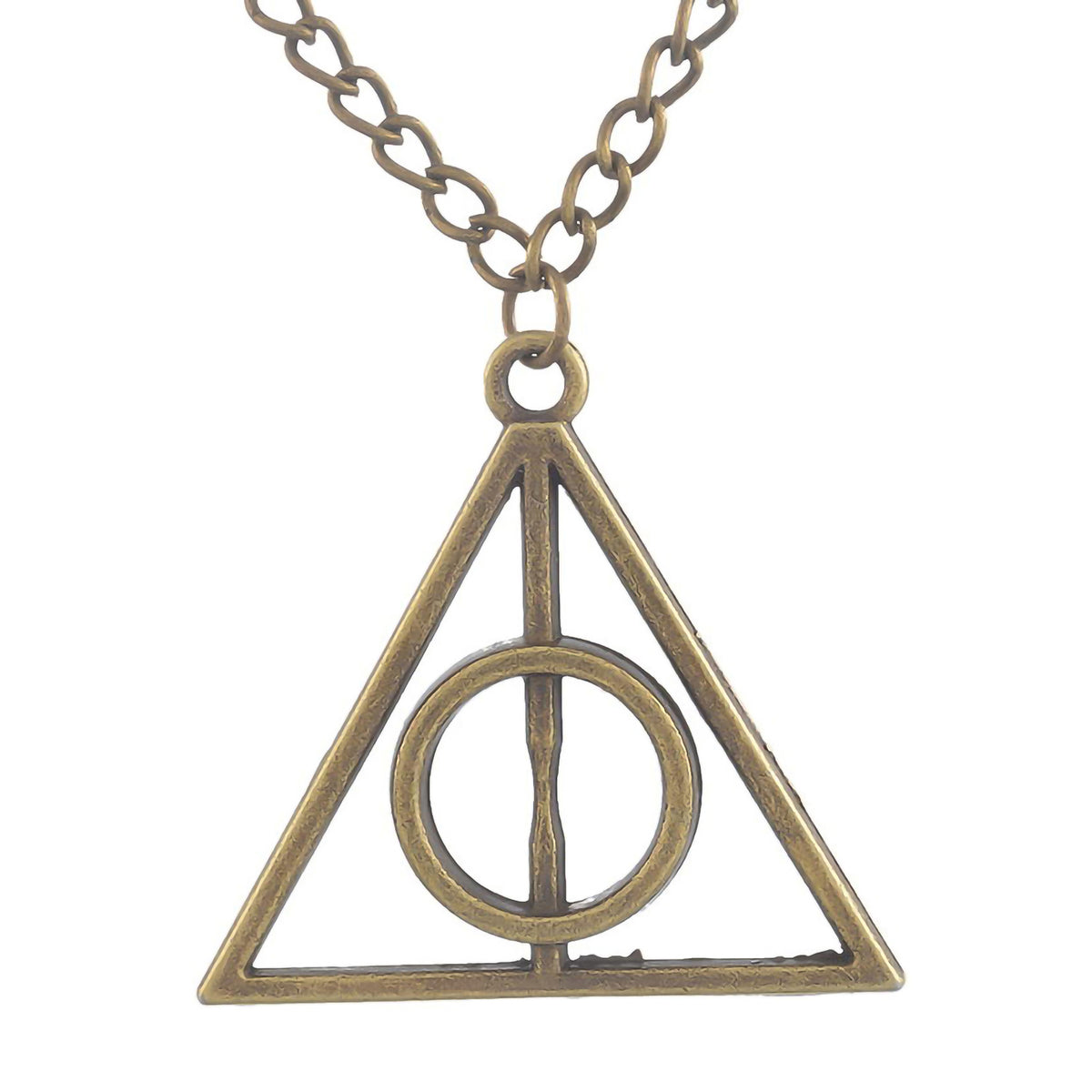 Harry Potter Bronze Hallow Death  - Necklace