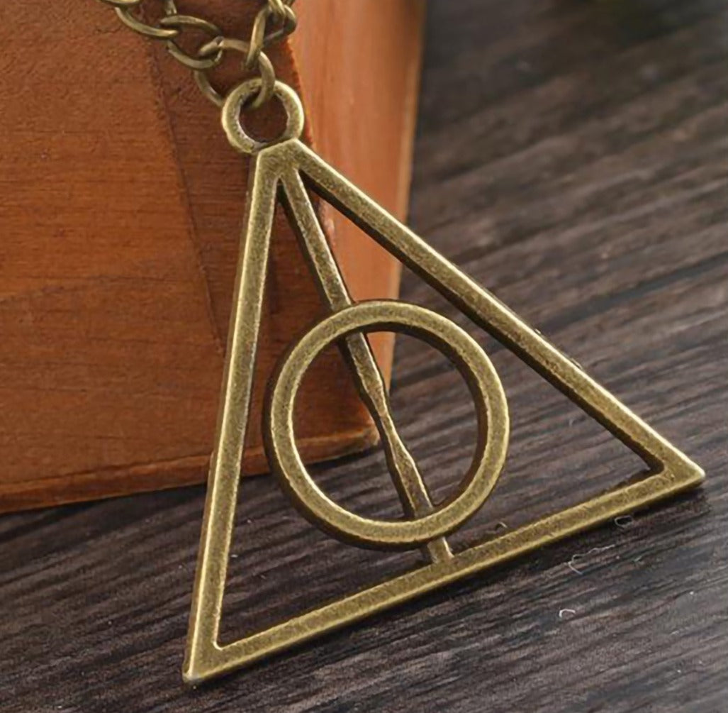 Harry Potter Bronze Hallow Death  - Necklace