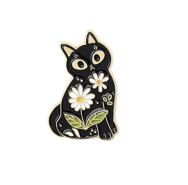 Cute Animals Gold Foil - Enamel Pin