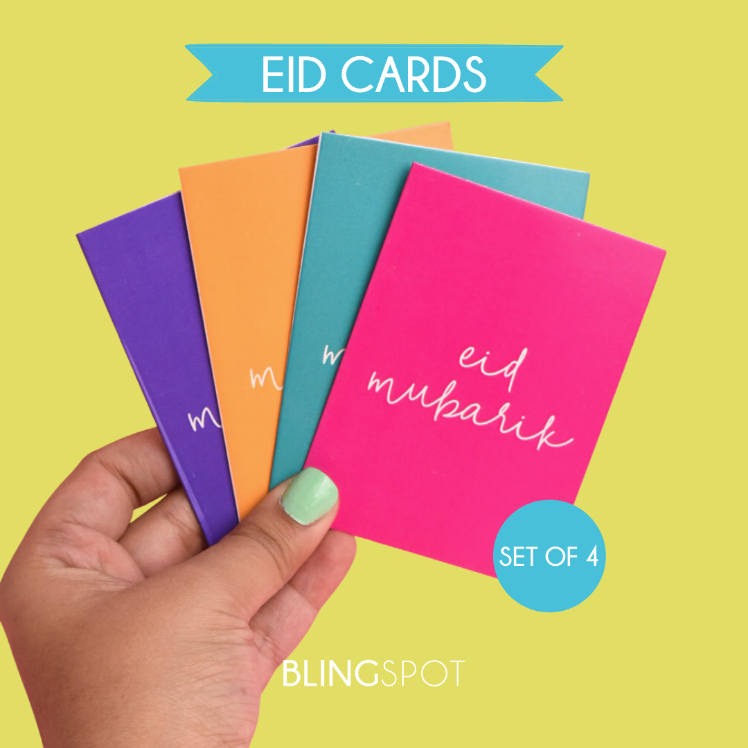 Eid Mubarik - Set of 4 Greeting Cards