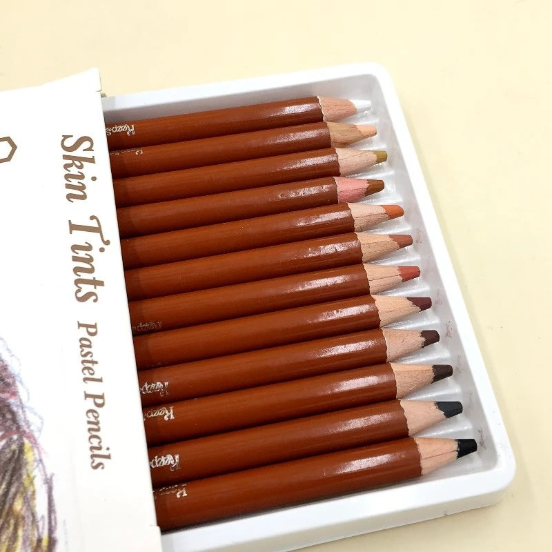 Skin Tints Pastel Pencils Colors Set Of 12