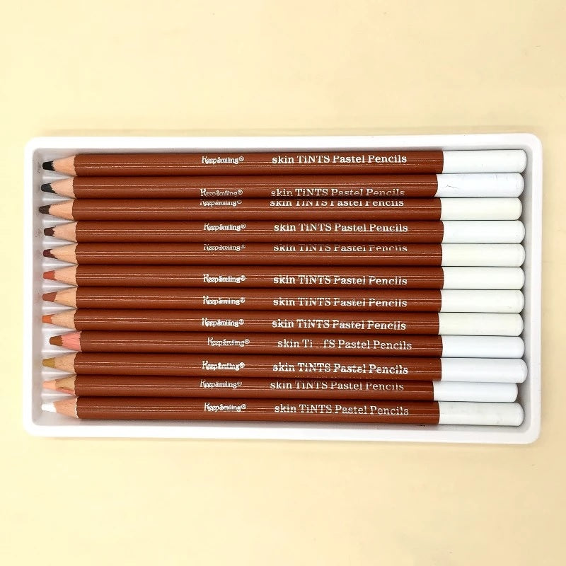 Skin Tints Pastel Pencils Colors Set Of 12
