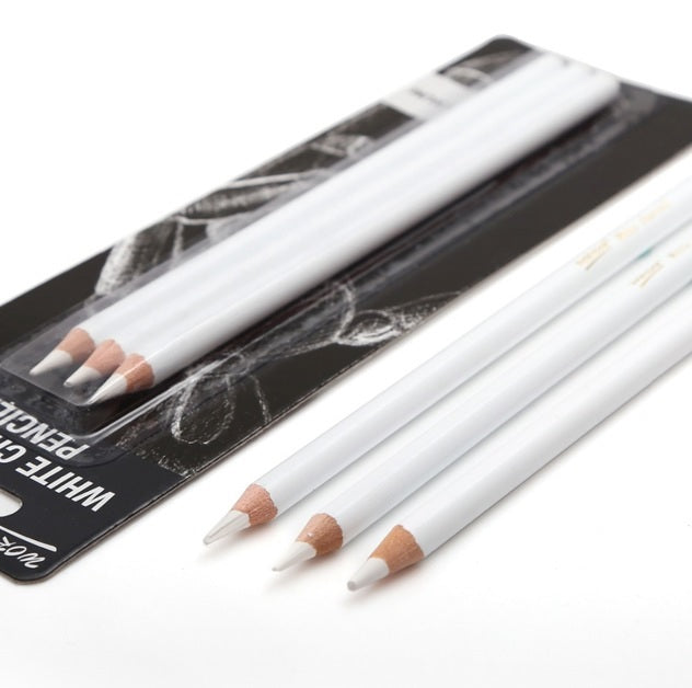 Charcoal White Pencils Set Of 3