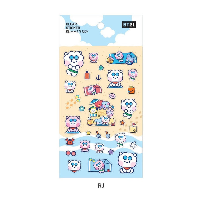 BT21 BTS Clear Summer Sky Sticker