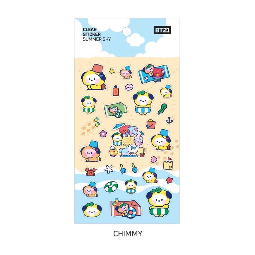 BT21 BTS Clear Summer Sky Sticker