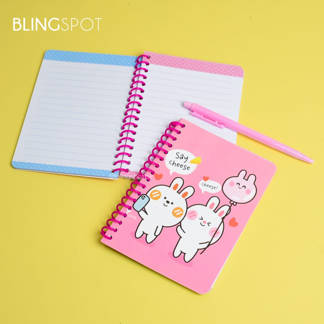 Cute Bunny Spiral -  Notebook / Journal
