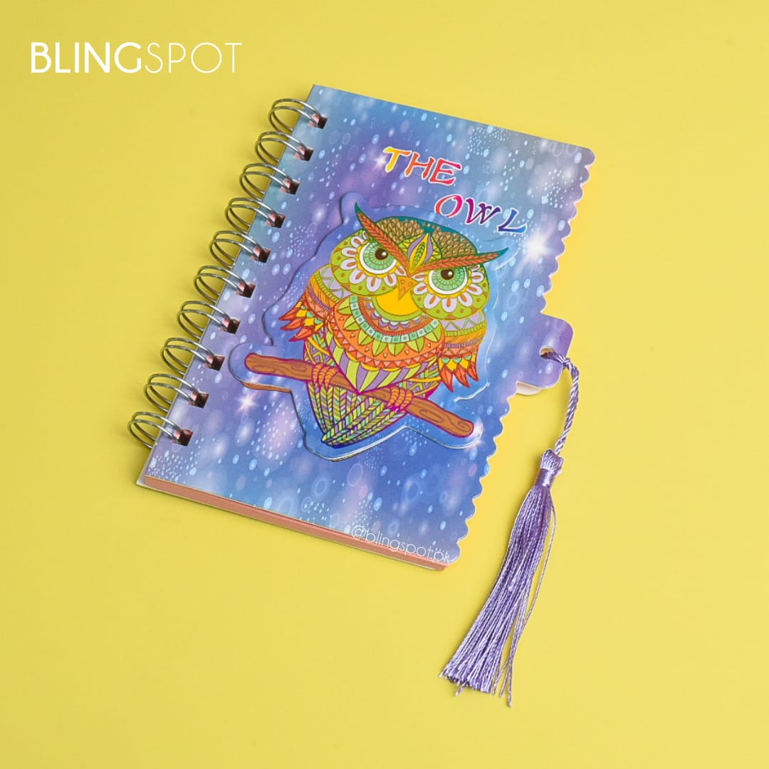 Owl Spiral Notebook / Journal - Style 1