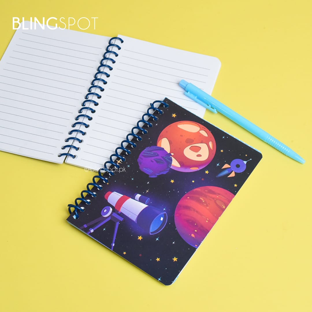 Space Planets Exploring Spiral -  Notebook / Journal