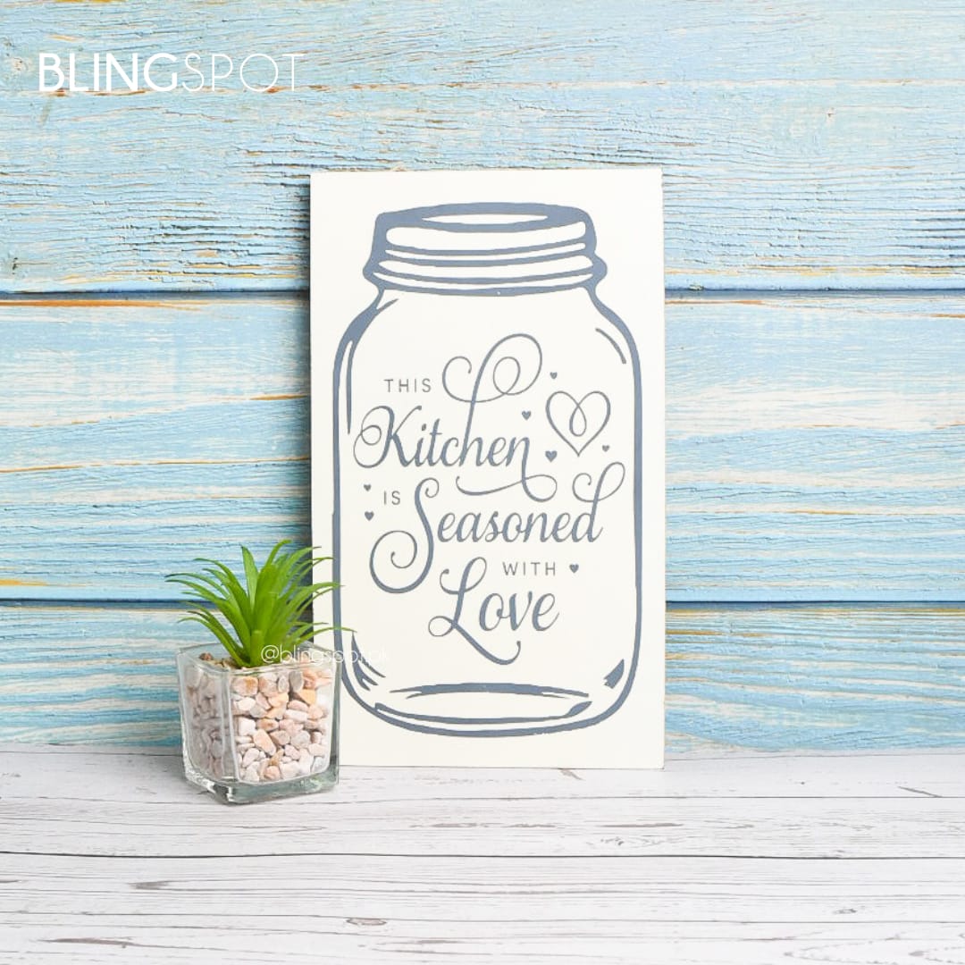 This Kitchen Is Seasoned With Love  - Wall Hanging