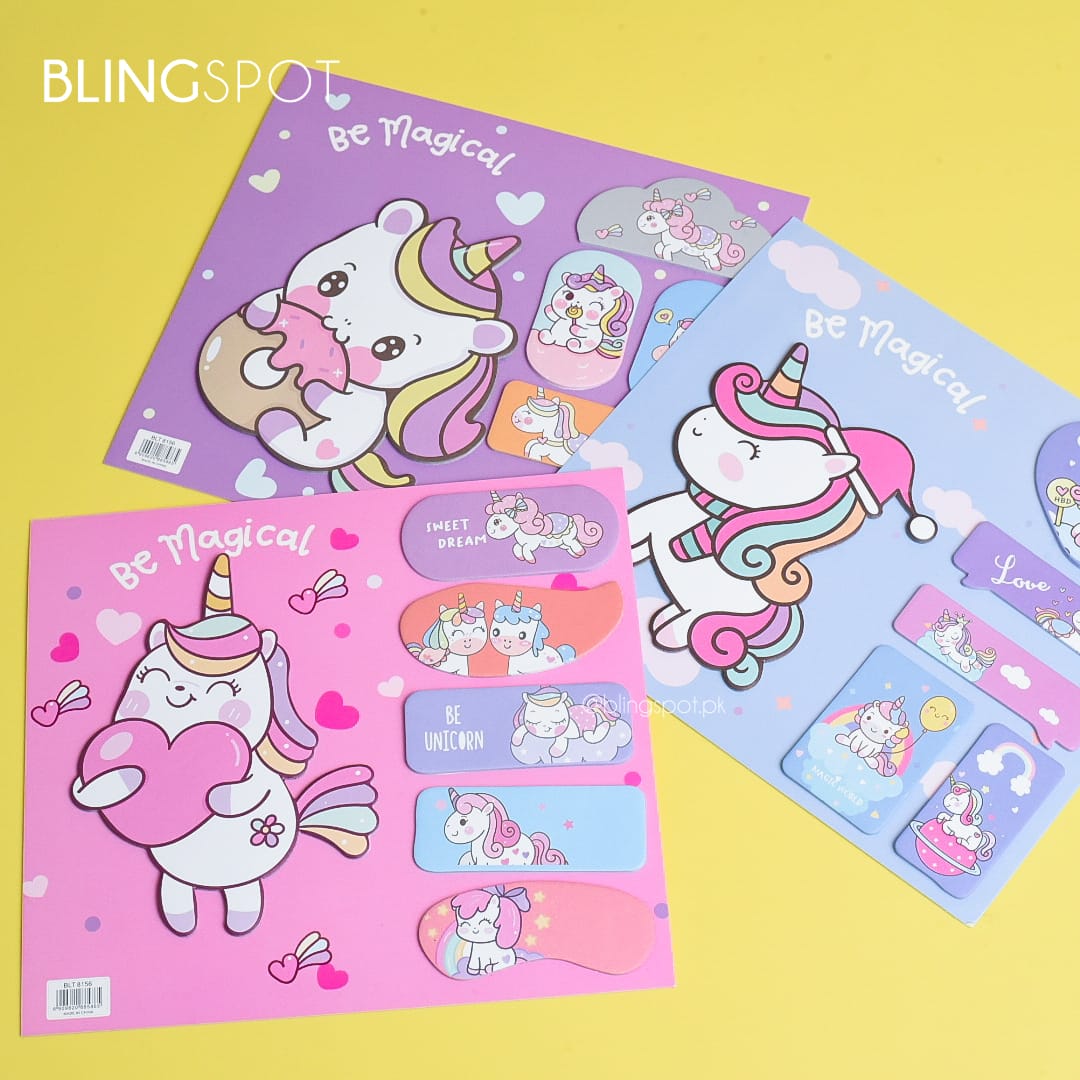 Be Magical Unicorn Memo Pad- Sticky Note Set