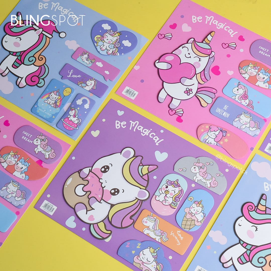 Be Magical Unicorn Memo Pad- Sticky Note Set