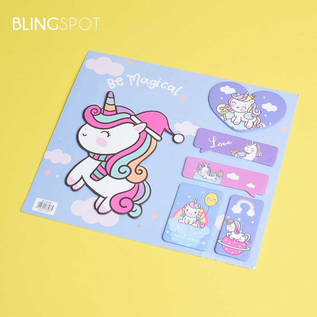 Be Magical Unicorn Memo Pad- Sticky Note Set