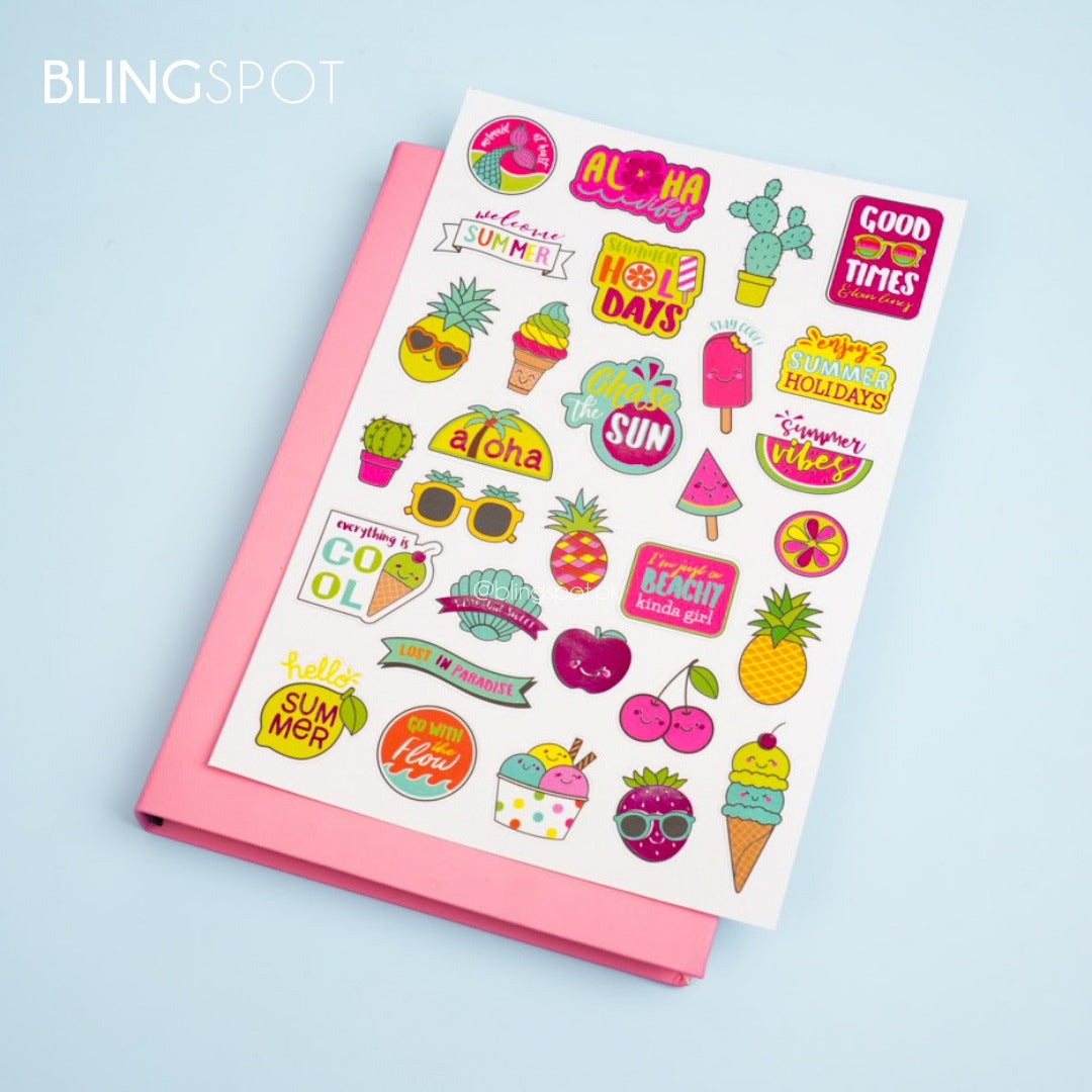 Summer Vibes Journaling Decoration Stickers