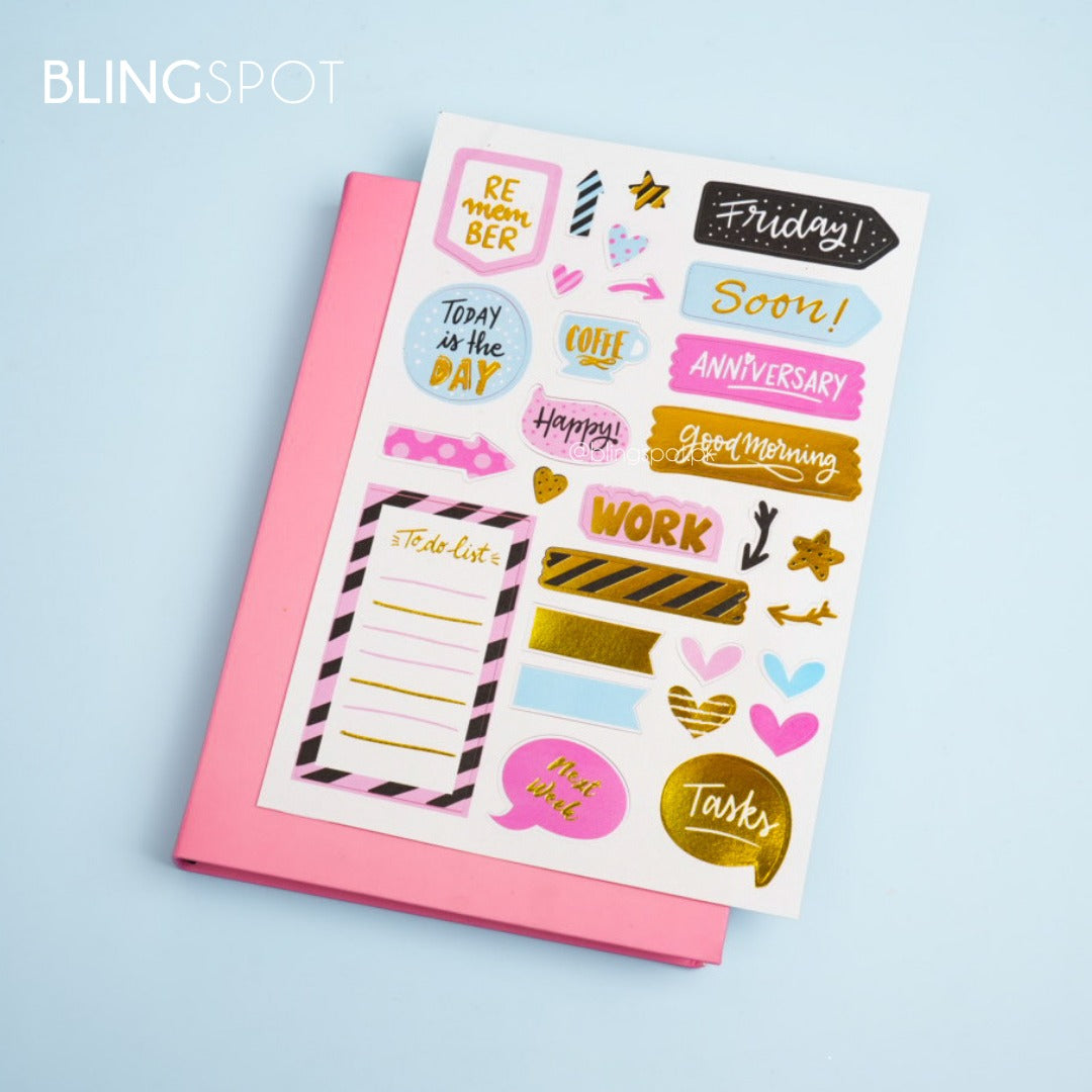Monthly &amp; Weekly Planner  Decoration Stickers - Style 2