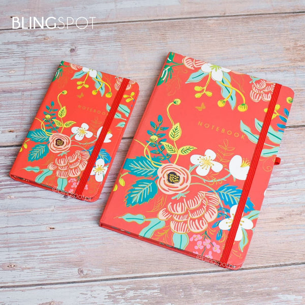 Floral Red Gold Foil - Journal