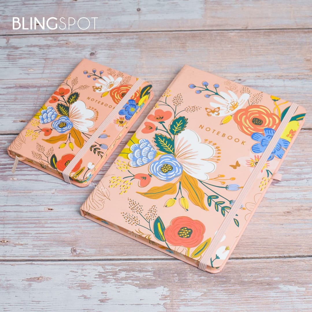 Floral Peach Gold Foil - Journal