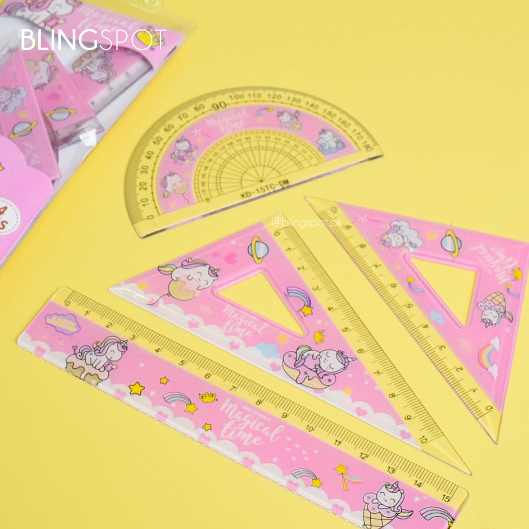 Dream Unicorn - Ruler Set of 4