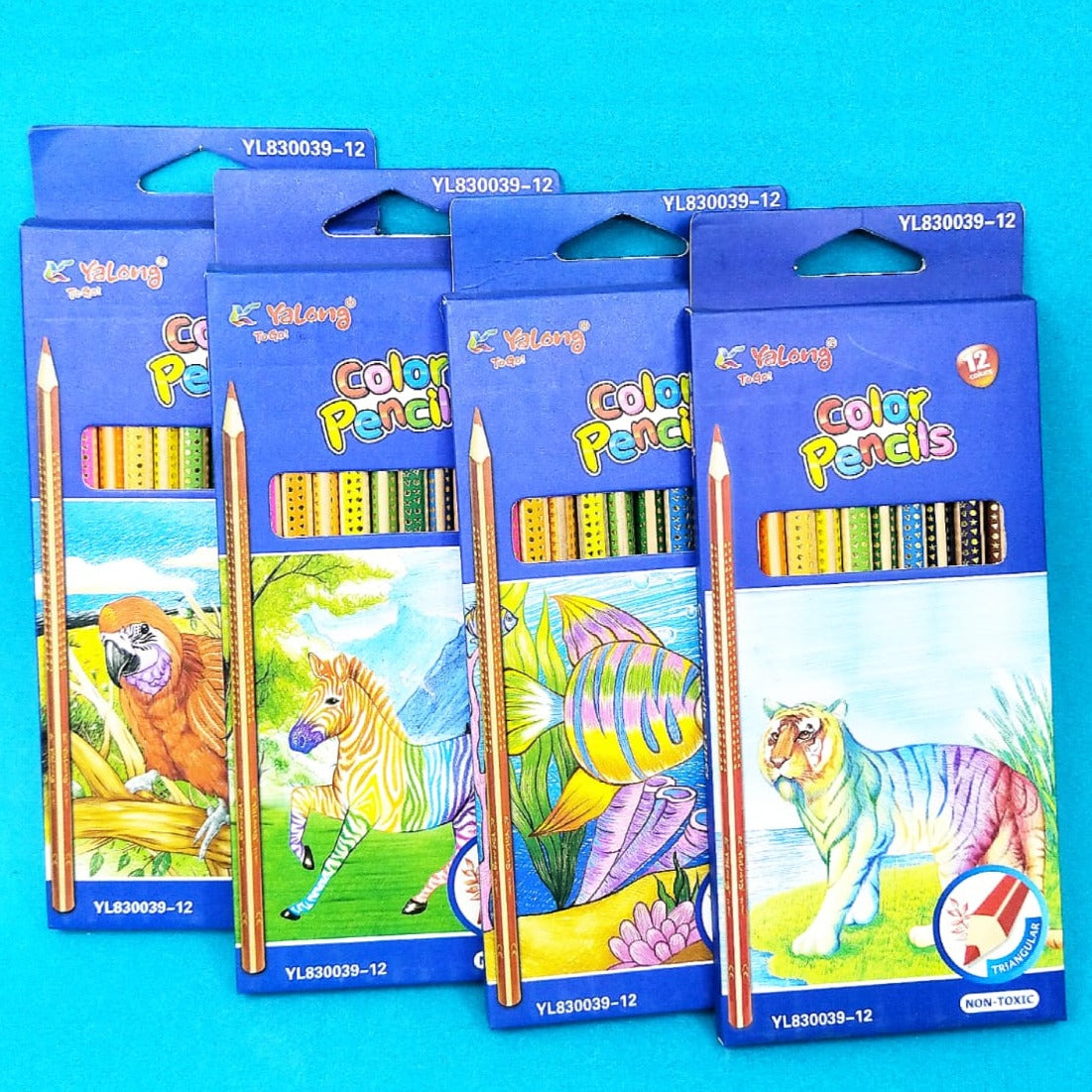 Yalong Color Pencils Set of 12 (Gold Foil Pencils)