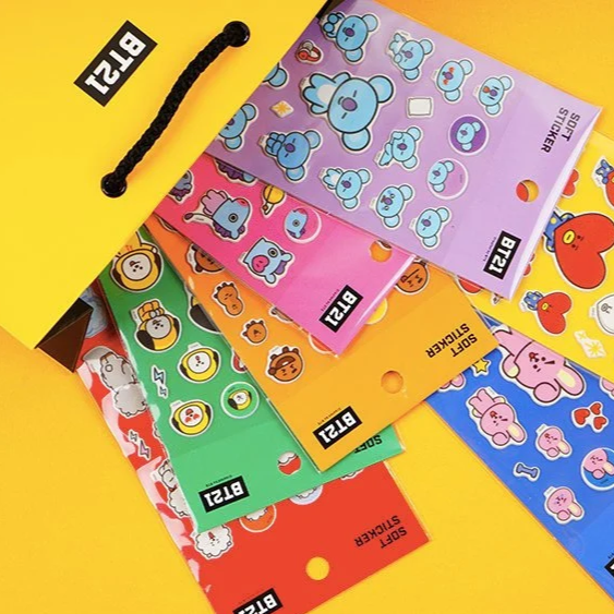 BT21 BTS Soft Stickers