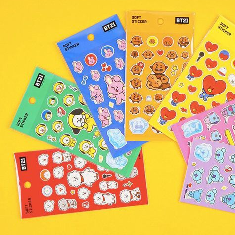 BT21 BTS Soft Stickers