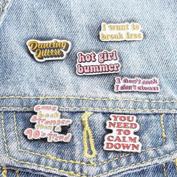 Come Back Stronger Than a 90's Trend - Enamel Pin