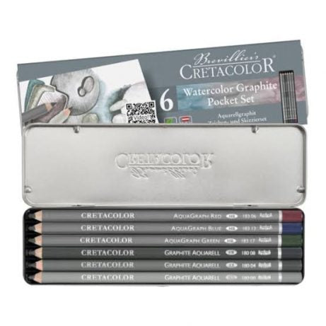 Cretacolor Aqua Graph – Aquarelle Graphite Pencils Set Of 6