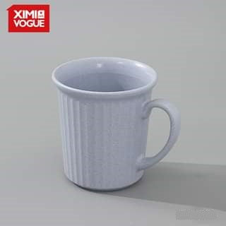 Purple Blue  Wheat Straw Drinking Mug Style 1