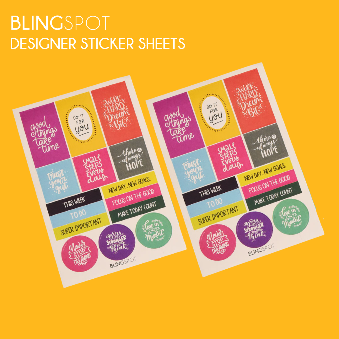 Designer Planner Sticker Sheet 1