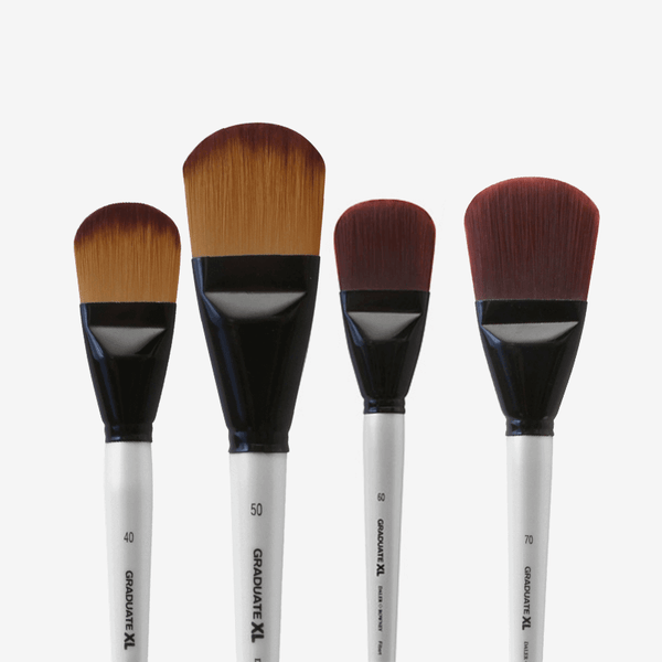 Daler Rowney Graduate XL Stiff Synthetic Filbert Brushes