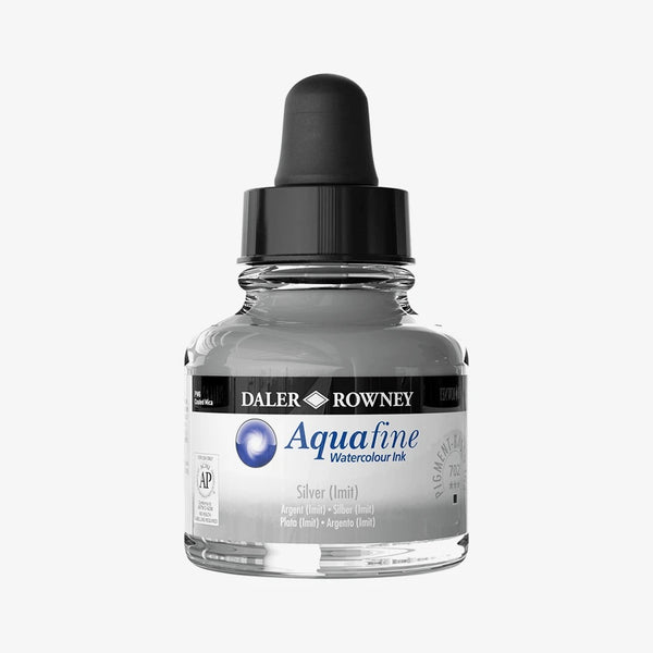 Daler Rowney - Aquafine Watercolor Ink Silver 29.5ML