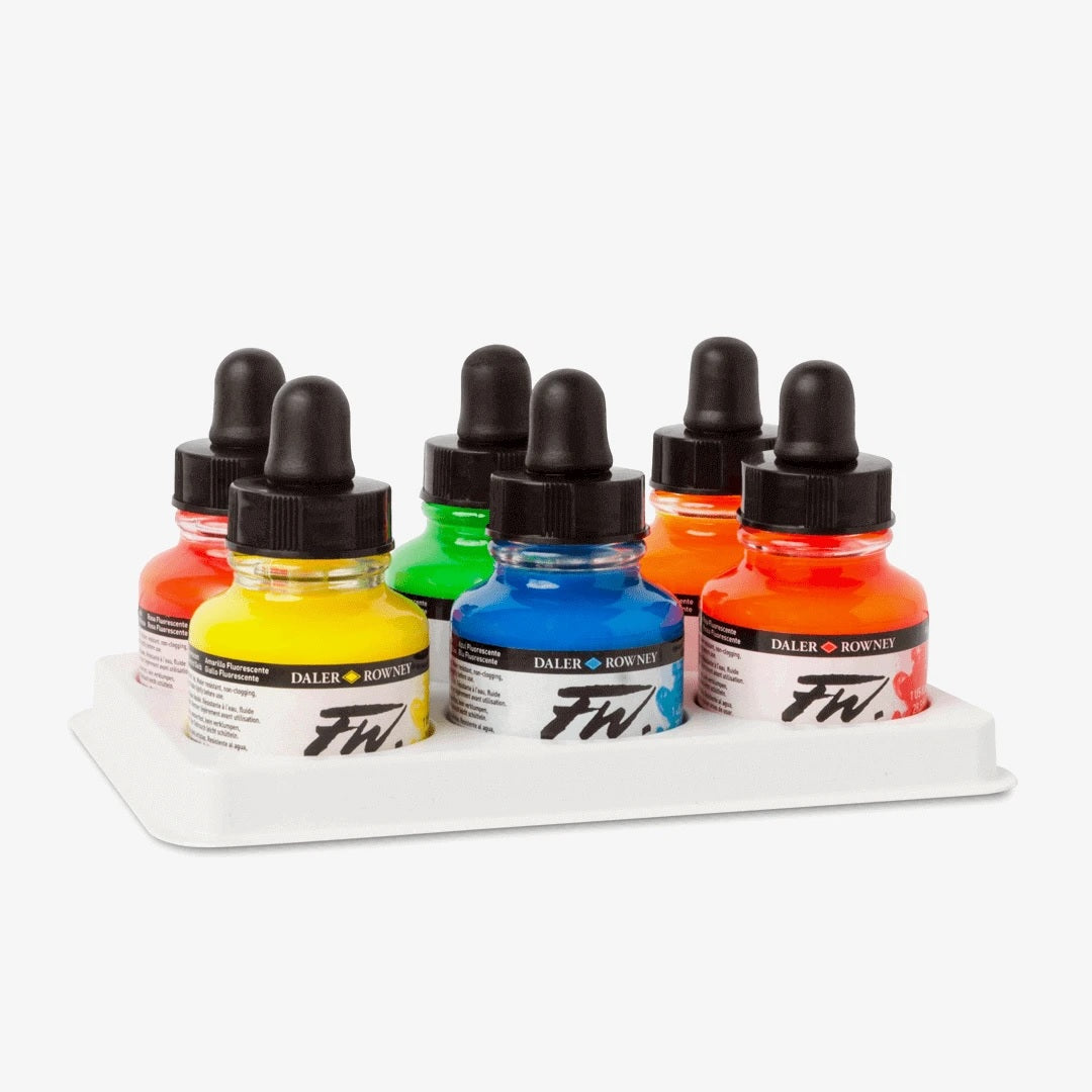FW Acrylic Artists Ink Fluorescent Red 1oz