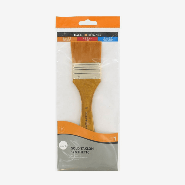 Daler Rowney Gold Taklon Brushes Flat