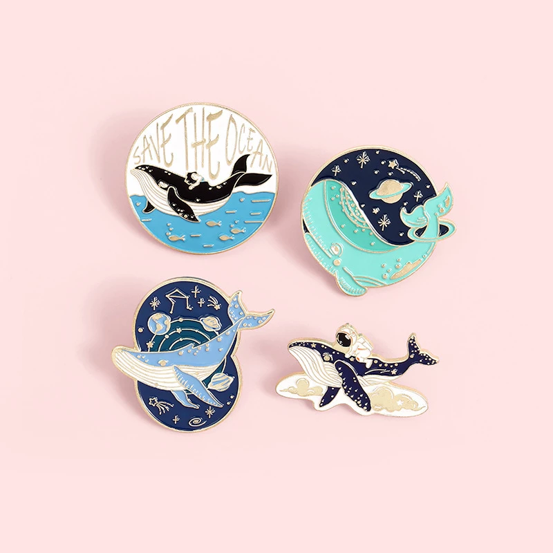 Galaxy Whale   - Enamel Pin