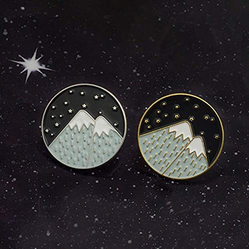 Mountain & Stars - Enamel Pin