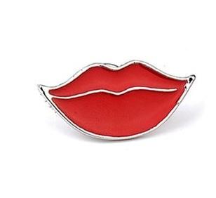 Hot Red Lips Enamel Pin