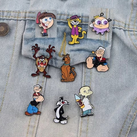 90's Cartoons Style 1 - Enamel Pin